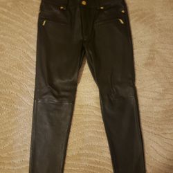 MICHAEL KORS GENUINE LEATHER PANTS