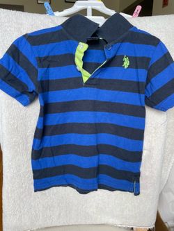 U.S. POLO ASSN. Boys Classic Striped Short Sleeve Polo Shirt (Size 5 / 100% Cotton) Description: • Brand: U.S. POLO ASSN. • Size: 5 (Toddler/Little Bo