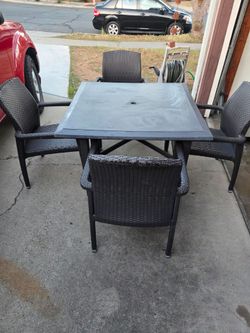 Table and chairs
