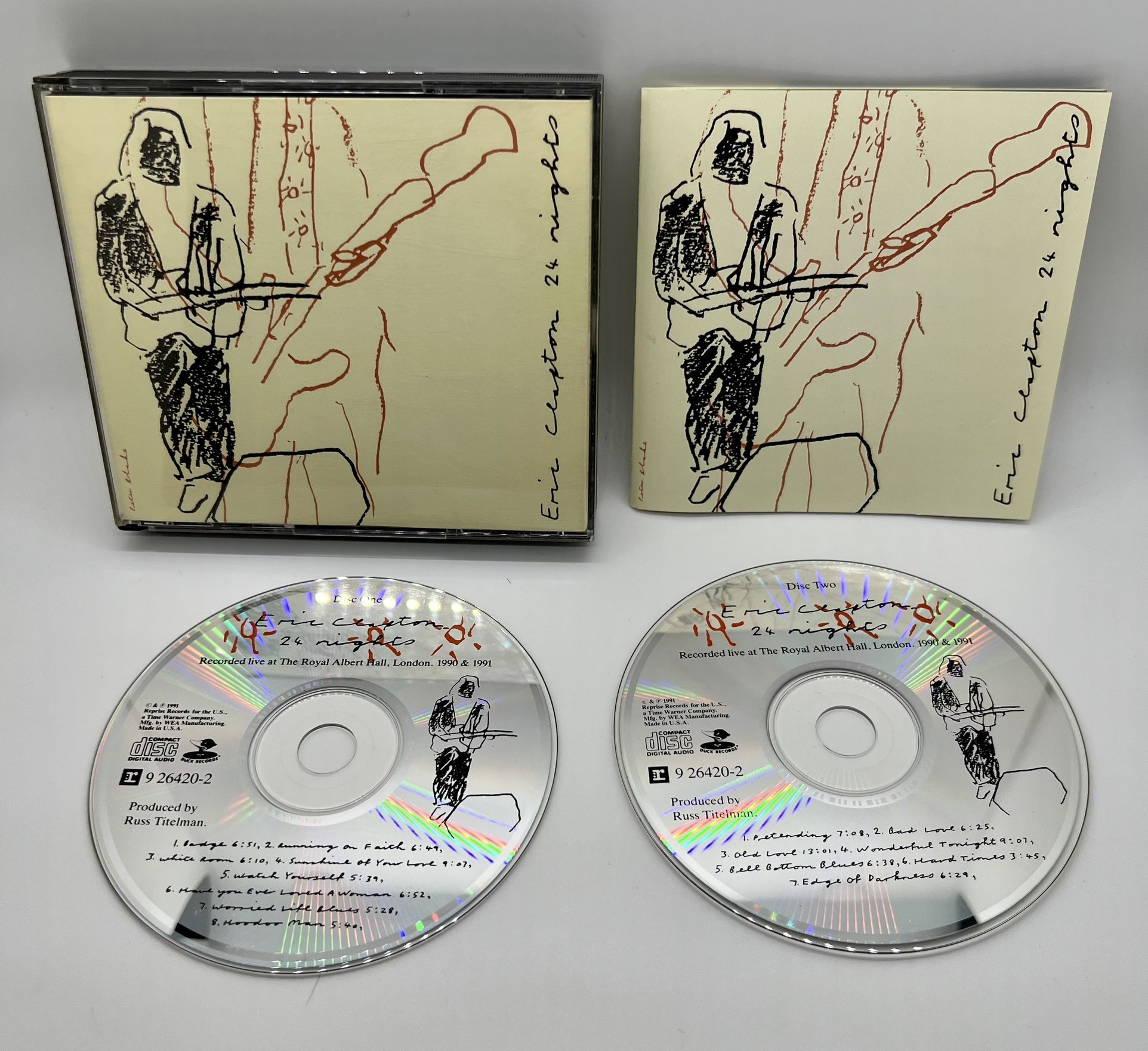 Eric Clapton 24 Nights 2 CD Set w Insert Recorded Live At Royal Albert Hall