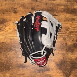 Rawlings Select Series 12.5” Baseball Glove Black Gray Leather WRS125HBGG