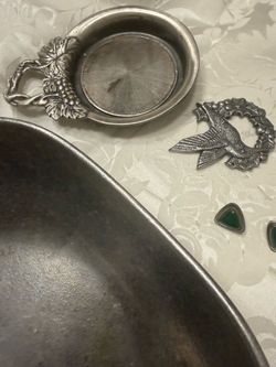 Group of pewter items