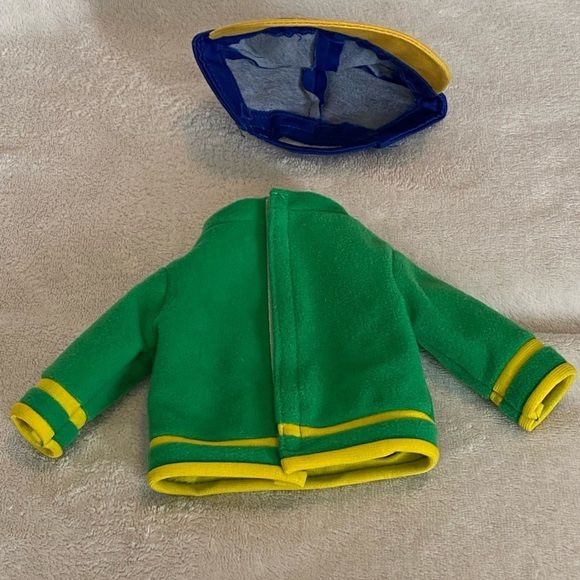 Replacement Outfit for 12" Caillou doll green top blue yellow baseball cap