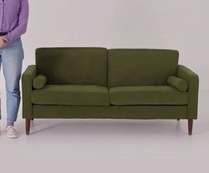 Green 61.8'' Corduroy Sofa