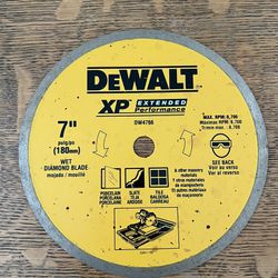 Dewalt DW4766 7” Porclean Tile Blade Wet