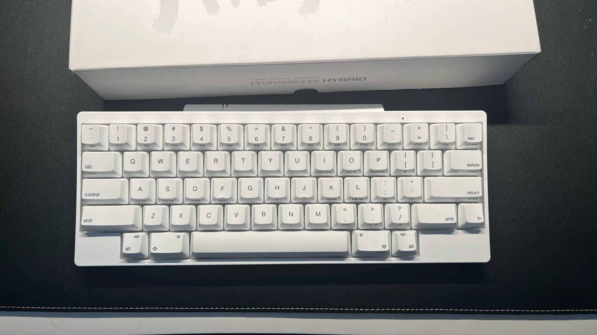 HHKB Hybrid Keyboard White With Extra Key And Cover