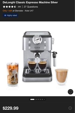 De'Longhi - Classic Espresso Machine - Stainless Steel