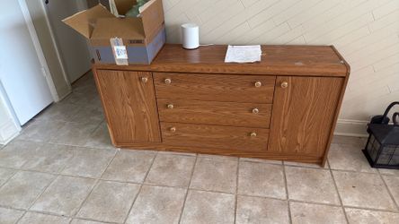 Dresser with mirror