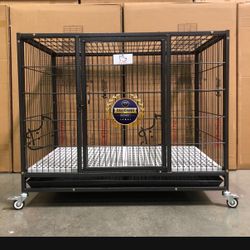 Dog Pet cage Kennel Size 37” Medium With Grid And Tray New In Box 📦