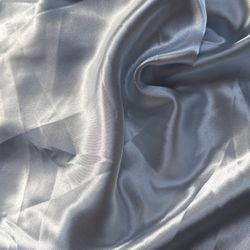 7 Satin Gray/silver Drapes (13ftx5ft). Great For Our Weddings And Parties!!