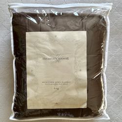 Brand New Highgate Manor Microfiber Down Blanket, Chocolate (King)