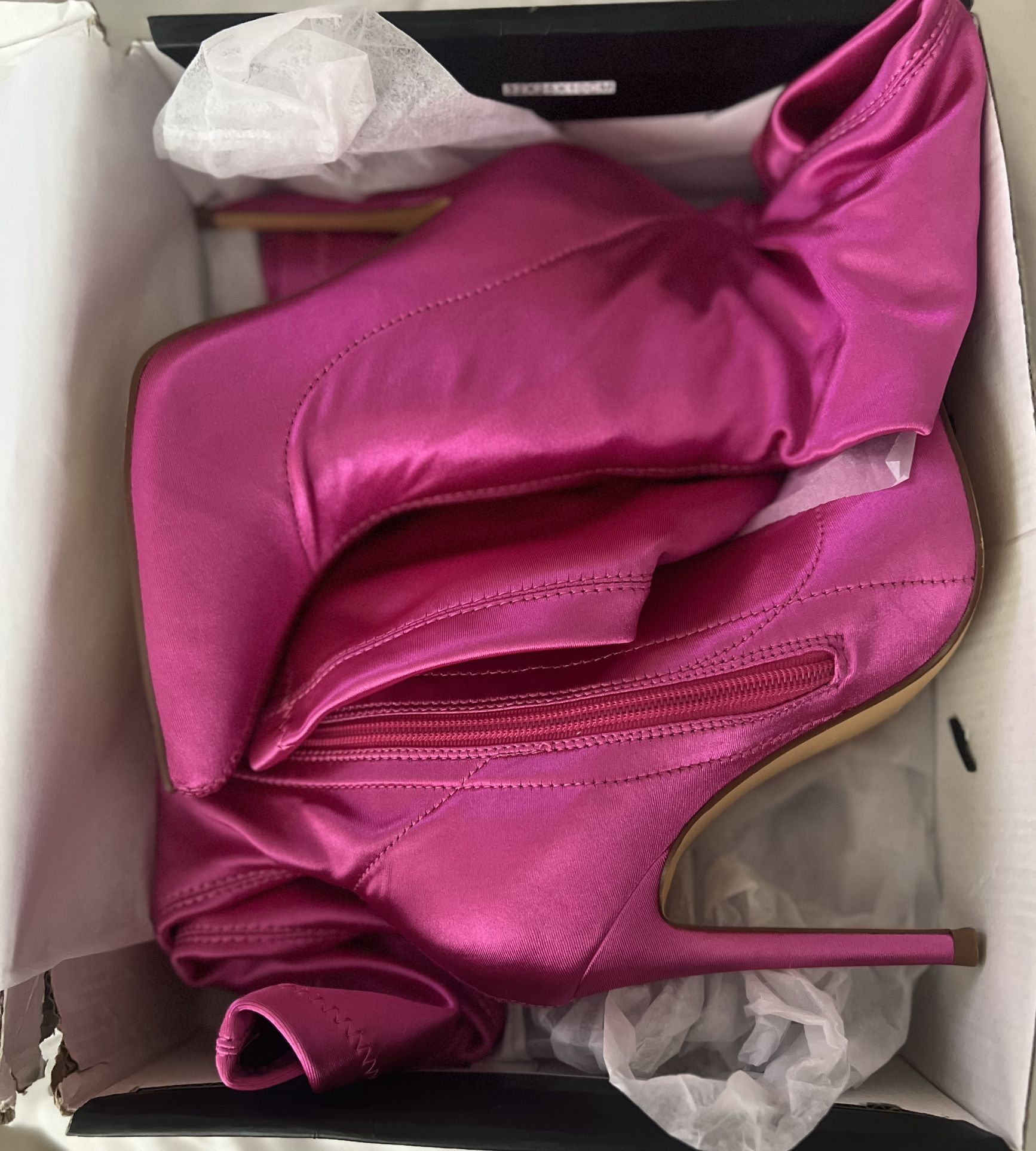 Hot Pink Knee Boots