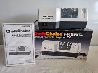Chef's Choice Diamond Hone 3-Stage 250 Hybrid Knife Sharpener New Open Box