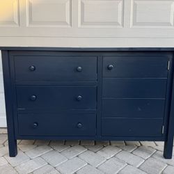 Crate And Barrel Navy Blue Dresser