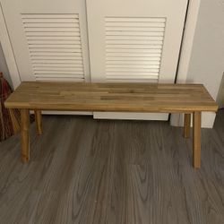 Acaia Wood Ikea Bench