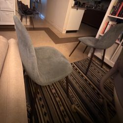 Velvet Dining Chairs (3) 