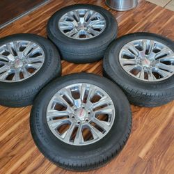 20" GMC SIERRA RIMS & TIRES 