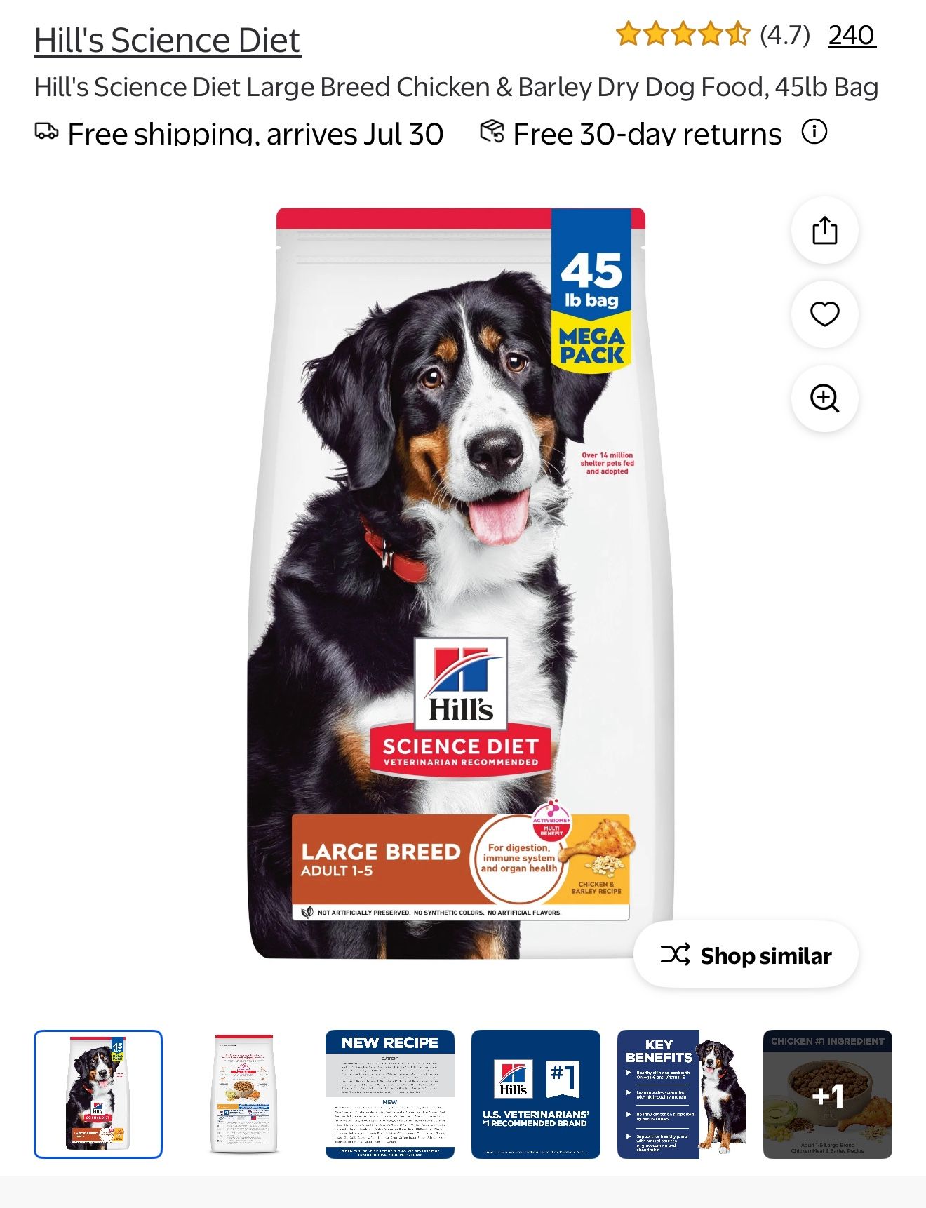 45 Lb Dog Food 