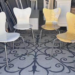 Set of 4 West Elm Dining Chairs