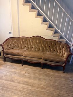 Vintage Brown Velvet couch