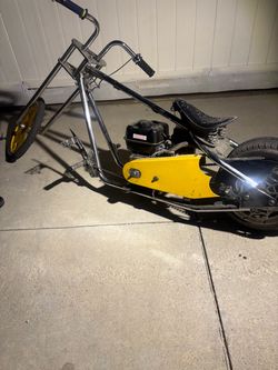 Gas-Powered Mini Chopper Bike