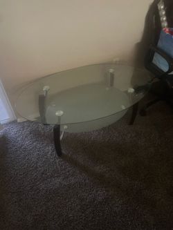 Glass living room table