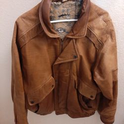 Beautiful Vintage Real Leather Men Jacket