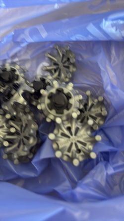 20 NEW SILVER BLACK SOFTSPIKES