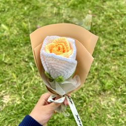 Crochet Single Rose