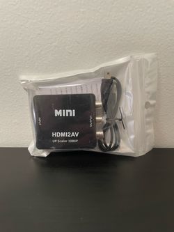 HDMI To AV Adapter NEW RCA Video Composite Converter HD Female 1080P Upscaler