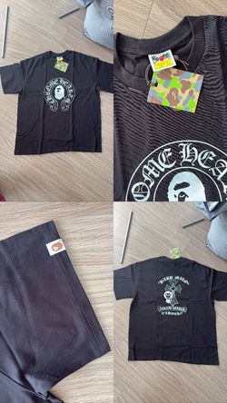 Chrome heart and bape shirt