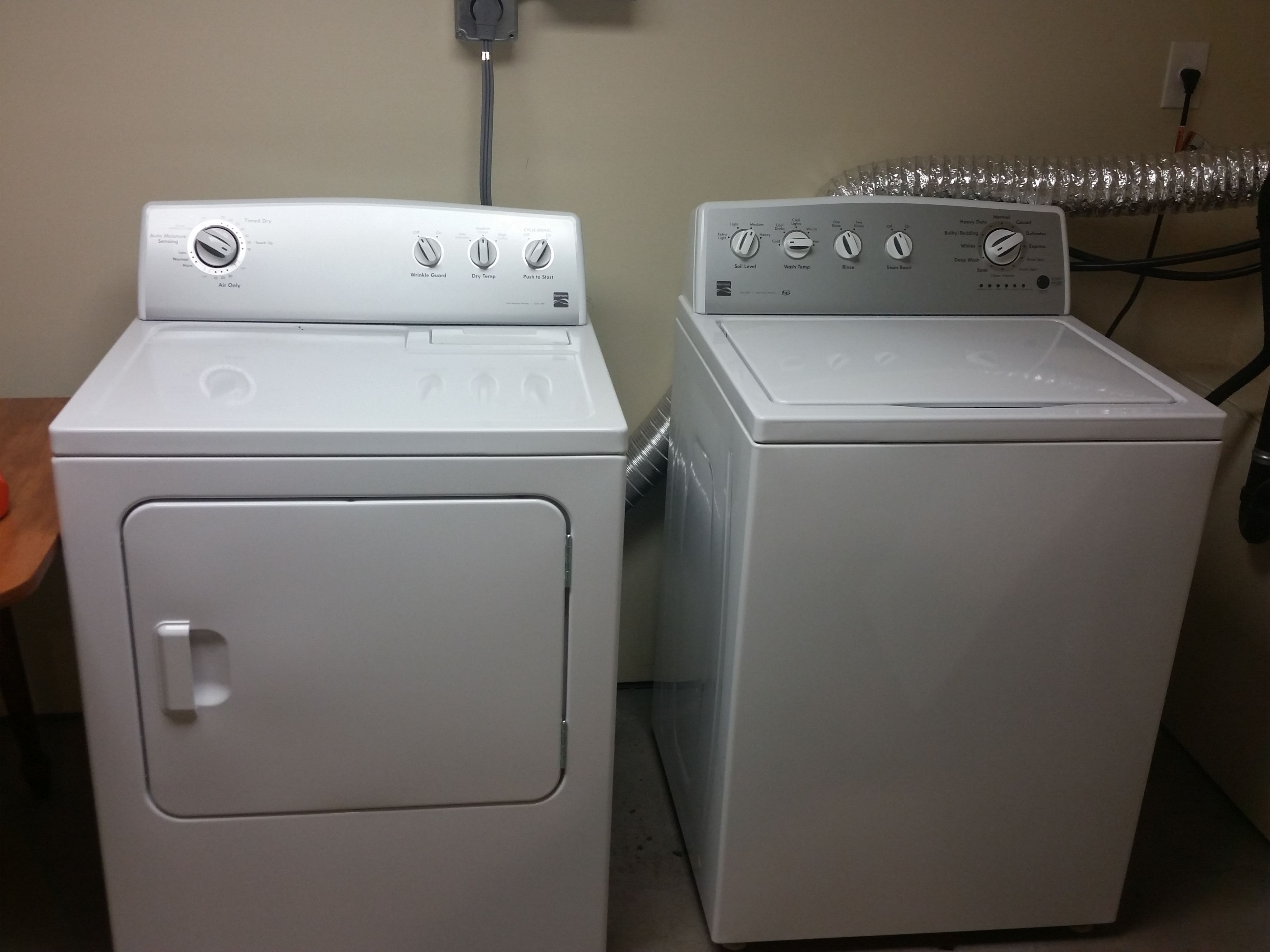 Kenmore 300 series washer and dryer set