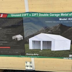 23x22 Double Car Garage Building Shed Metal 