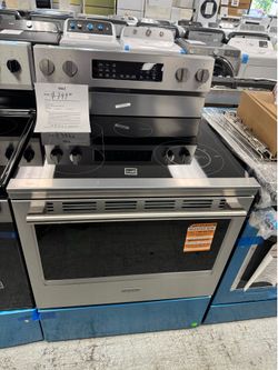 Maytag 30” electric range with frill mode and air fly