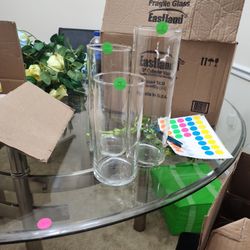 Glass Wedding Center Piece