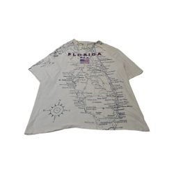 Y2K Florida Map T-Shirt All Over Print T-Shirt