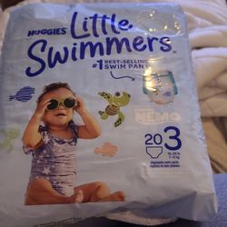 HUGGIES Little Swimmers Swim Diapers Pants Small S / 16-26 lbs - Qty 20 Disney