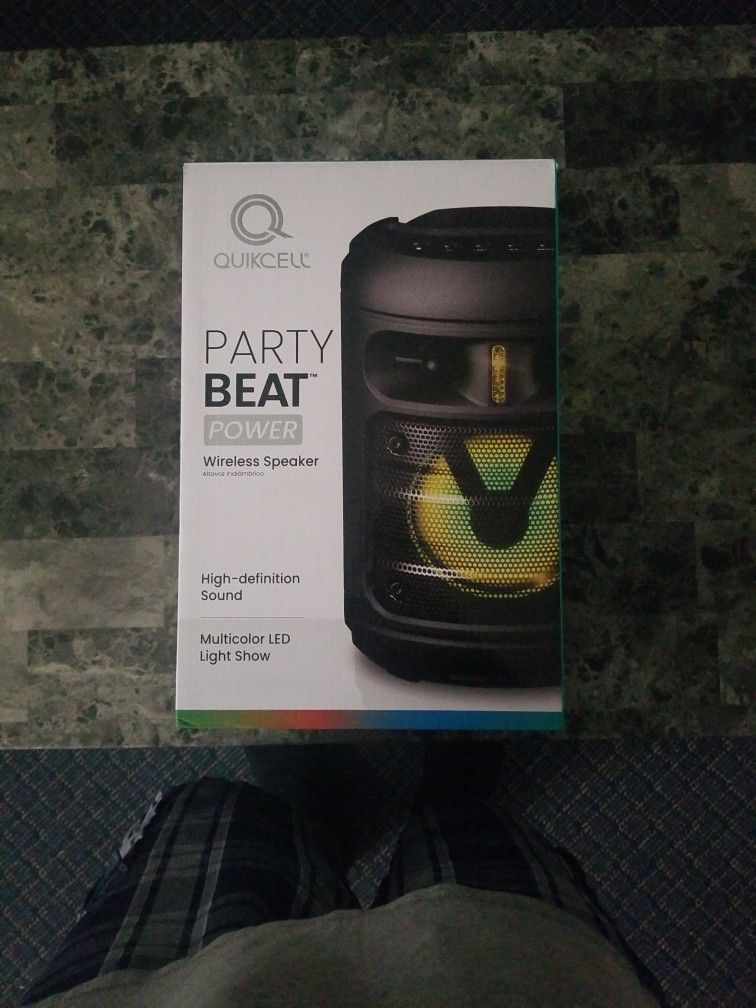 Quikcell Party Beat Power Bluetooth Speaker $40 Obo.