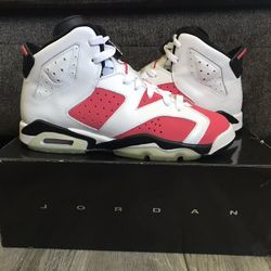 Air Jordan Retro 6 Coral Pink Size 6.5Y