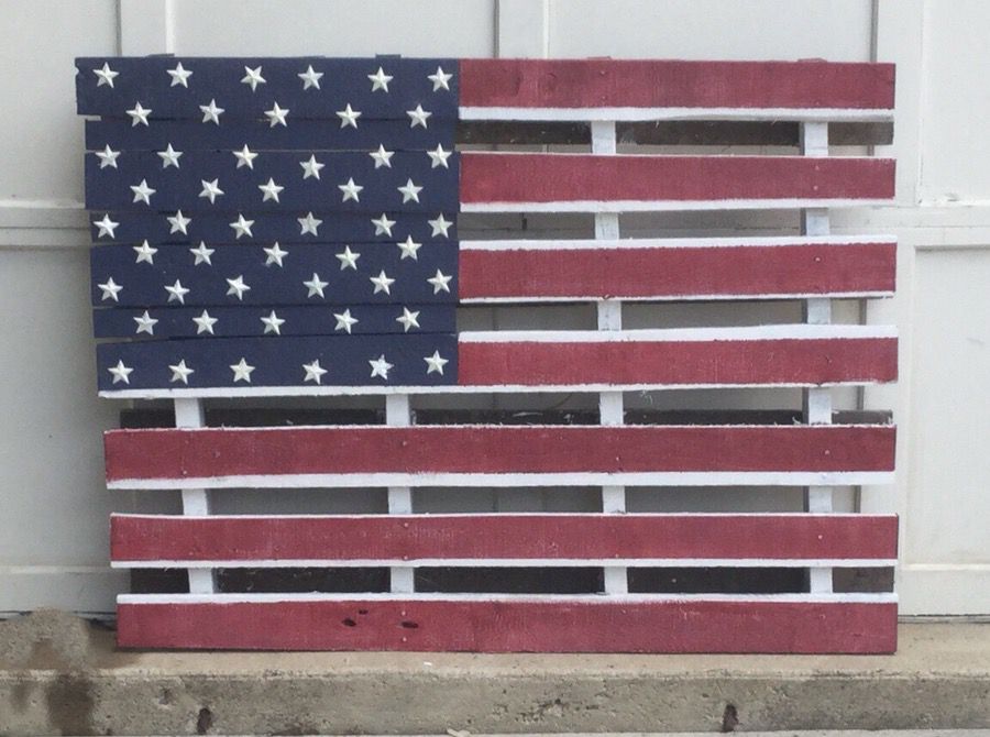Painted Pallet American Flag