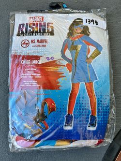 Marvel Rising Secret Warriors "Ms Marvel" Halloween Costume Girls Sz M 12-14 NEW