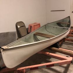 CANOE, FIBERGLASS, 14 FOOT !!!