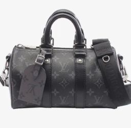 Louis Vuitton Monogram Eclipse Reverse Keepall Bandouliere 25 satchel