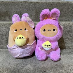 Smoko 12” Easter Tayto Bunny in egg Stuffed Animal set of 2