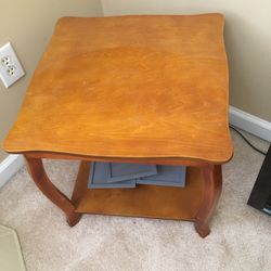 Wood Side Table 