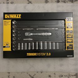 Dewalt 3/8 in. Drive Socket Set with Toughsystem Tray (37-Piece)