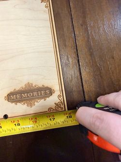 Laser Engraved Memories Wooden Panel