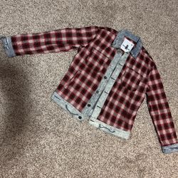 Uncle Ralph Red Plaid Denim Jacket