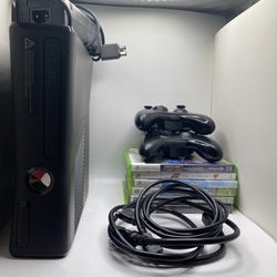 Xbox 360 Slim Black 250 GB (With Games included)