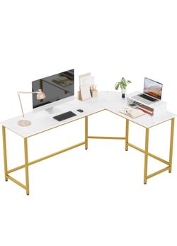 L Shaped Marble Desk